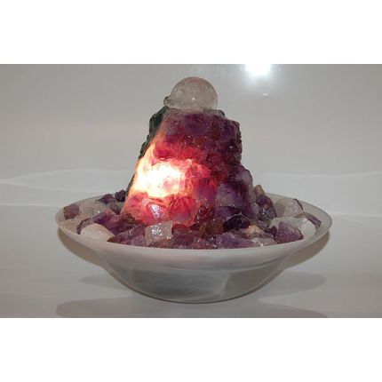 Edelstein Kugelbrunnen Ares Amethyst