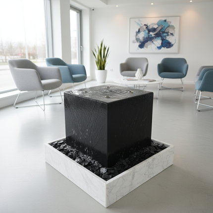 Zimmerbrunnen Schiefer Cube