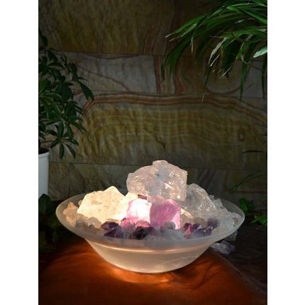 Edelsteinbrunnen Rose Amethyst Bahia