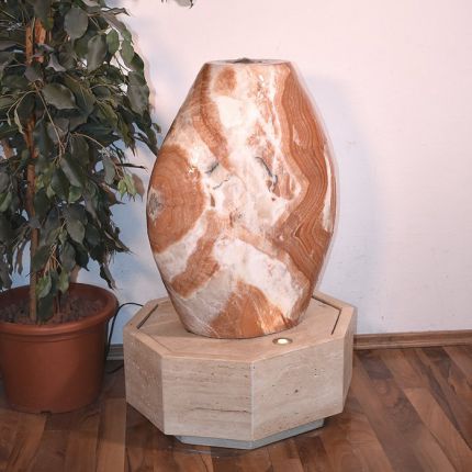 Onyx Marmor Skulpturbrunnen Nuvo 2