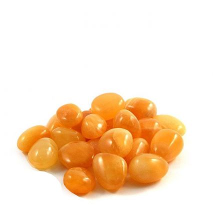 Trommelstein Calcit Orange