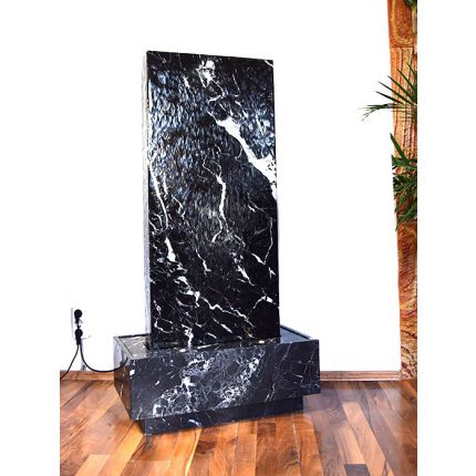 Wasserwand Marmor Nero Marquina 125