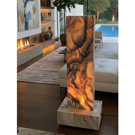 Lichtbrunnen Wasserwand Bella Rose