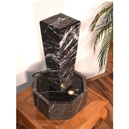Wassersäule Marmor Nero Marquina
