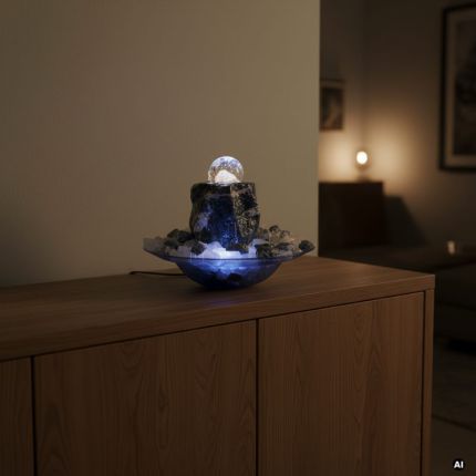 Edelstein Kugelbrunnen Gaia Sodalith