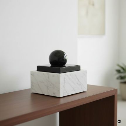Kugelbrunnen Blue Carrara