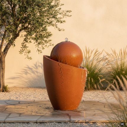 Terracottabrunnen Fontana Jambe