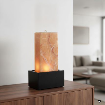 Onyx Marmor Wasserwand mit Beleuchtung